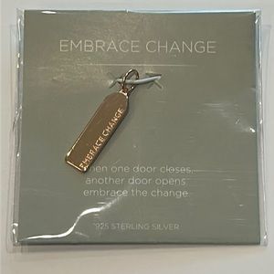 Origami Owl Embrace Change CORE charm .25 sterling silver rose gold color